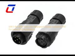 M16 5 pin 300V Push Lock Conector circular impermeable IP67 para aplicaciones de trabajo pesado