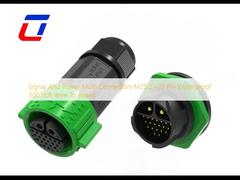 Prenda impermeable multi del Pin de los conectores M25 2+20 de la señal y del poder alambre de 300 voltios a subir