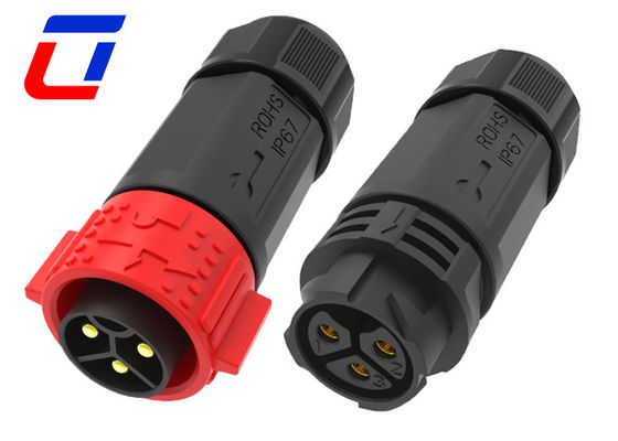 Cable de alta tensión 50A conector macho mujer a prueba de agua con bloqueo por empuje