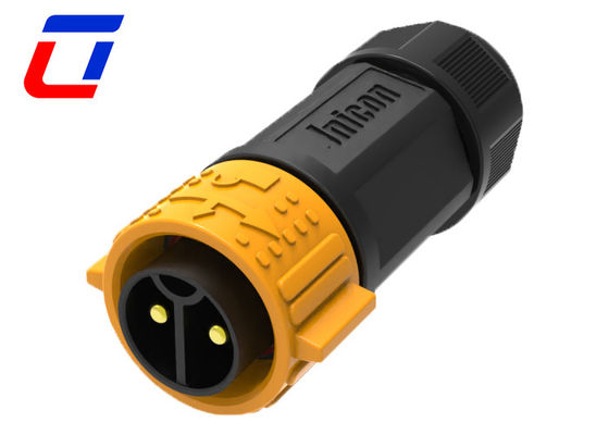 600V 30A M25 Conectores masculinos y femeninos impermeables 2 pin IP67 Conector montado en panel