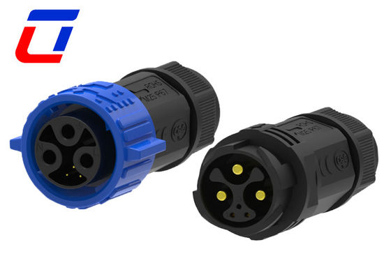 M25 3 pin 50A Conector de energía a prueba de agua Push Lock Conectores de energía herméticos