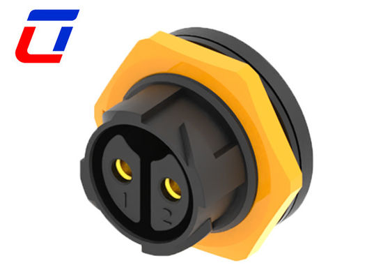 50A Conector de cable moldeado femenino de bloqueo rápido de 2 pines Conector de panel impermeable masculino