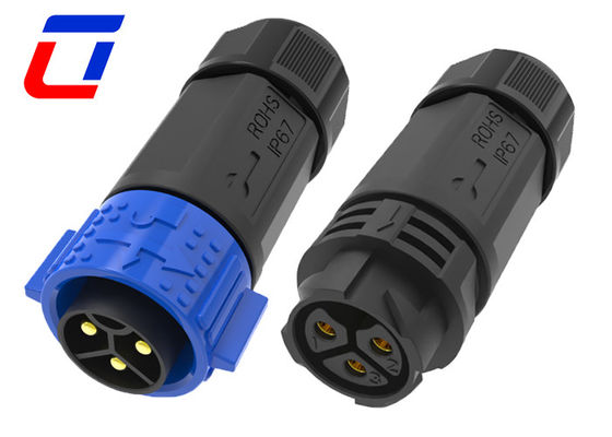 Conector de energía circular de 3 pines para 16 mm OD