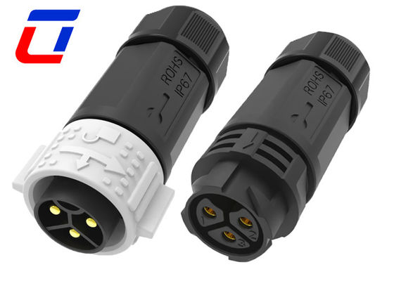 30A 3 pin 600V conector de cable circular de liberación rápida resistente al agua hombre a mujer