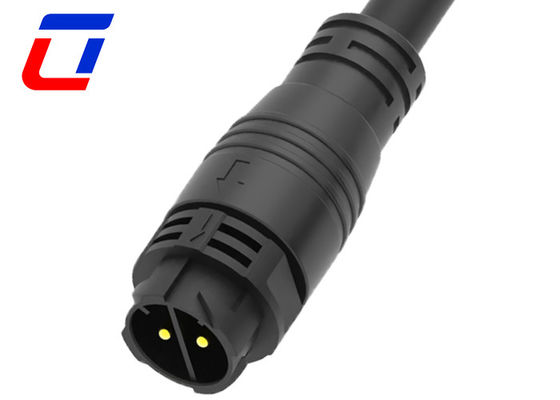 IP67 10 Gauge 2 Pin Conector de alimentación de corriente continua impermeable M25 Conector de cable de bloqueo rápido