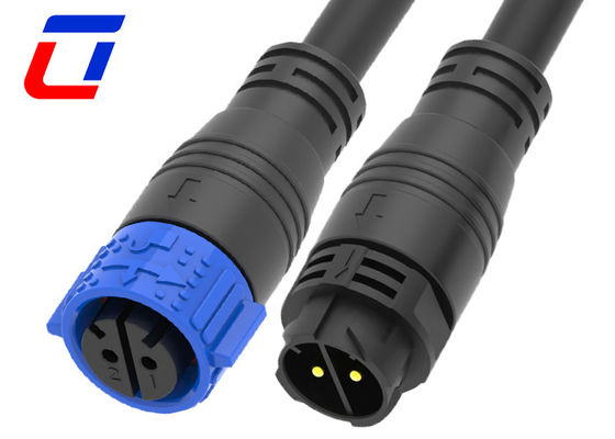 IP67 10 Gauge 2 Pin Conector de alimentación de corriente continua impermeable M25 Conector de cable de bloqueo rápido