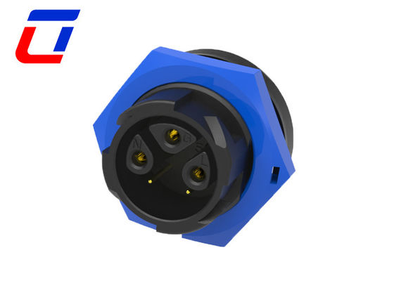 Conectores de conector de múltiples pines aprobados por la CE TUV Conectores de toma de corriente de 300 V M19 a prueba de agua