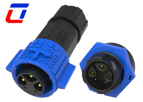 Conectores de conector de múltiples pines aprobados por la CE TUV Conectores de toma de corriente de 300 V M19 a prueba de agua