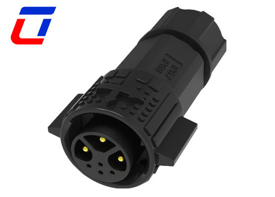 M19 15A Conector de conector masculino y femenino impermeable IP67 3 + 4 pin