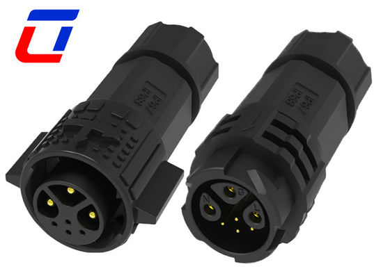 M19 15A Conector de conector masculino y femenino impermeable IP67 3 + 4 pin