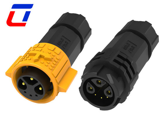 Conector circular de 3+3 pines redondo impermeable IP67 macho conector femenino 6 pines