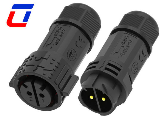 IP67 50A Conector resistente al agua para exteriores de 2 pines Conector de alimentación masculino femenino