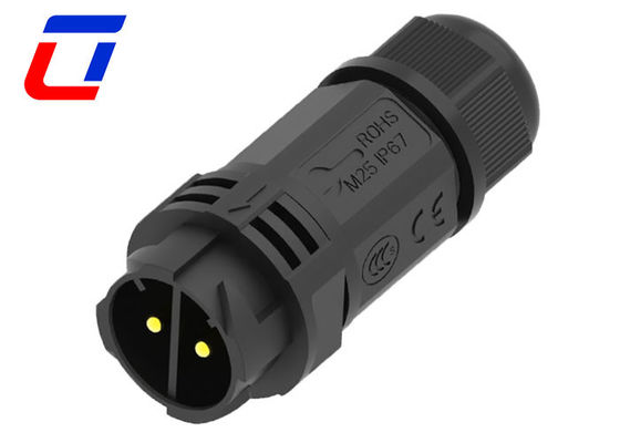 IP67 50A Conector resistente al agua para exteriores de 2 pines Conector de alimentación masculino femenino