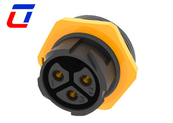 50A Conector resistente al agua para exteriores IP67 600V Conector de 3 pines de hombre a mujer