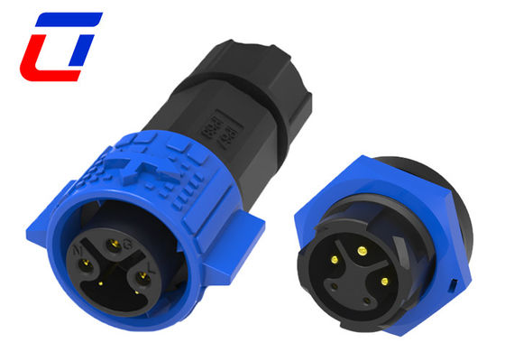 Conector combinado de señal de alimentación a prueba de agua para exteriores 3 + 2 5 conector de montaje de panel de pines