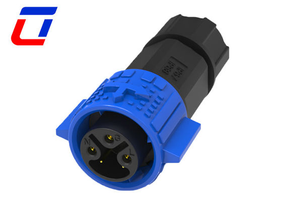 Conector combinado de señal de alimentación a prueba de agua para exteriores 3 + 2 5 conector de montaje de panel de pines