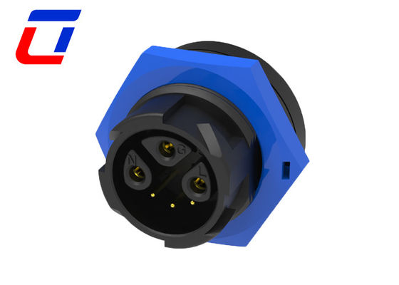 M19 Conector inoxidable exterior recubierto de oro 3+3 Pin UL Conectores de cable IP