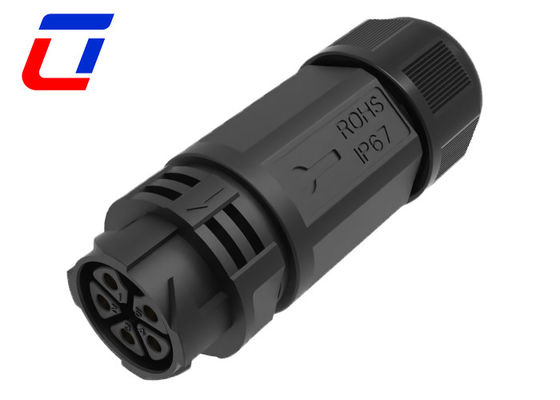 Conector de cable impermeable de 5 pines macho Hembra Conector de energía exterior redondo 300V