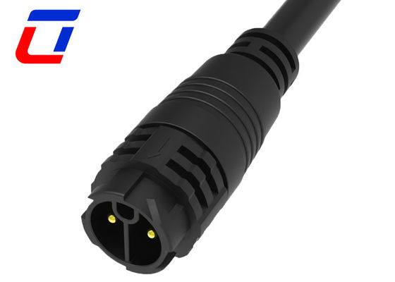 M19 Conector de cable impermeable de calibre 12 de 2 pines conector masculino de conector femenino