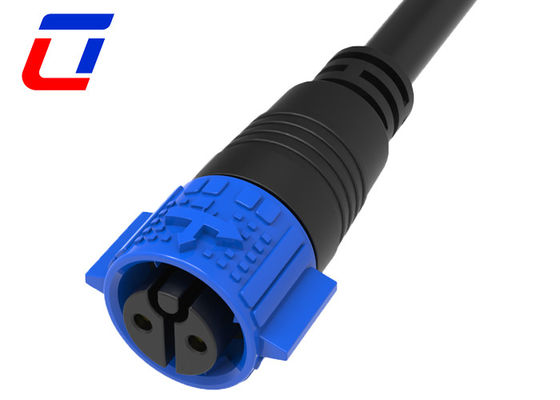 M19 Conector de cable impermeable de calibre 12 de 2 pines conector masculino de conector femenino