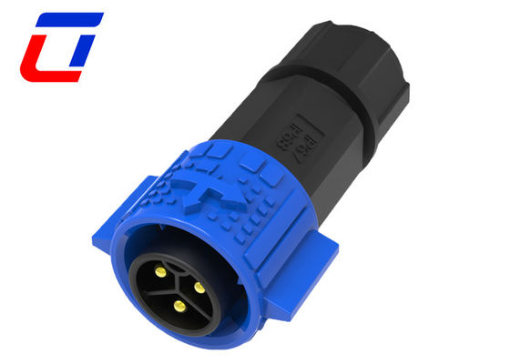 Conector circular de cable a cable a prueba de agua Conector LED de 3 pines 20 Amp 300V