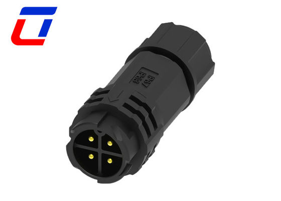 M19 300V 10A Conector LED a prueba de agua 4 pines Conectores de alambre de soldadura a prueba de agua