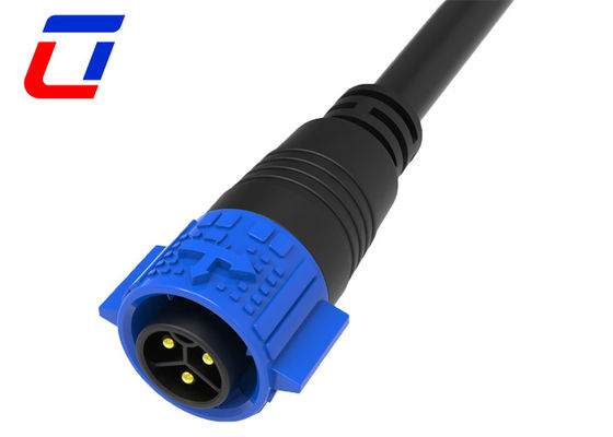 M19 LED 3 pin conector impermeable cable masculino conector de montaje de panel femenino 20A