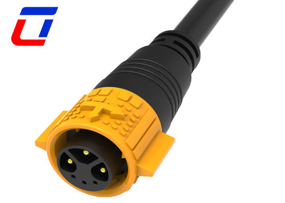 3 de energía 15A 3 de datos 5A conector LED a prueba de agua 6 pin conector de cable a prueba de agua