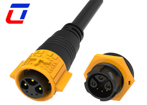 3 de energía 15A 3 de datos 5A conector LED a prueba de agua 6 pin conector de cable a prueba de agua