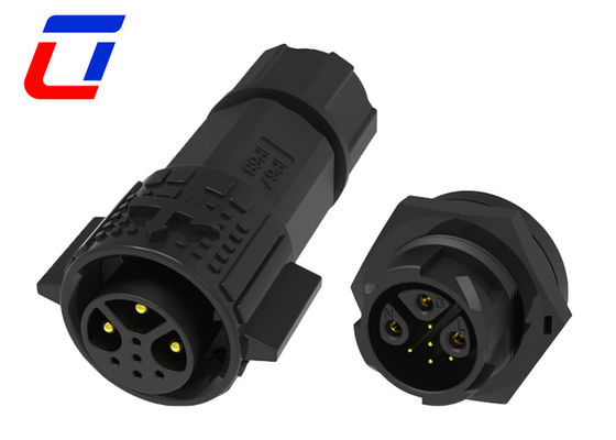 Conectores LED impermeables de 8 pines de nylon de bloqueo rápido 12V 3 + 5 pines hombre a mujer