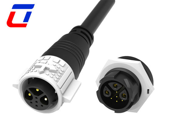 Conector LED a prueba de agua de 3 cables de alimentación de núcleo 5 conectores de alambre de desconexión rápida de pines