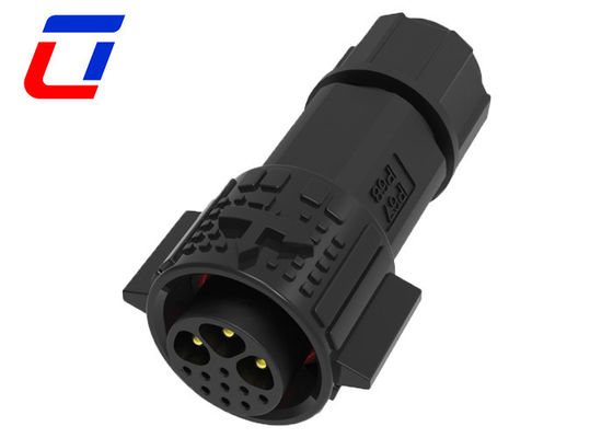 Conector LED de 12 pines resistente al agua 3 de potencia 9 de señal Conectores de mamparo resistentes al agua