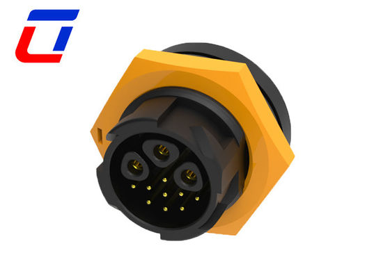Señales de alimentación Ip67 12 Pin Panel Mount Conector a prueba de agua 3 + 9 Pin Plug Socket