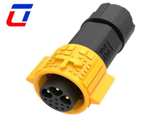 Señales de alimentación Ip67 12 Pin Panel Mount Conector a prueba de agua 3 + 9 Pin Plug Socket