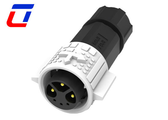 6 pin de energía y señal conector de cable de empalme impermeable 3 + 3 pin 300V enchufe