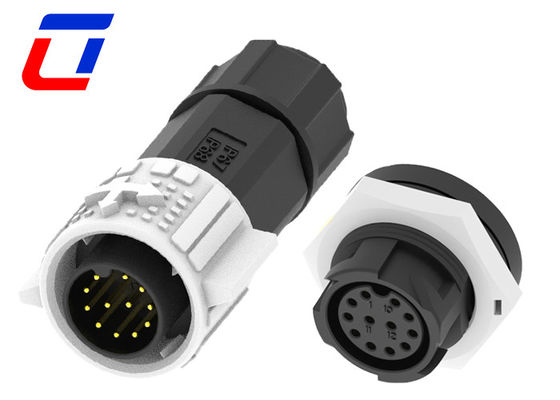Conector circular de 12 pines con toma de corriente de 300V 5A