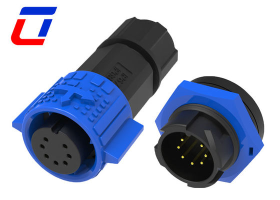 M19 7 Pin Automotriz Conector impermeable masculino femenino para señal de baja potencia