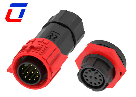 12 pines M19 Conectores impermeables masculinos y femeninos Conector de cable a tablero para robots