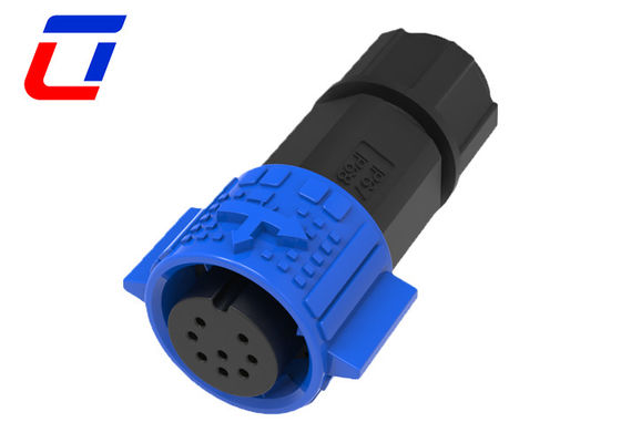 Señales 5A Bloqueo rápido Conector circular a prueba de agua 8 pines M19 para LED