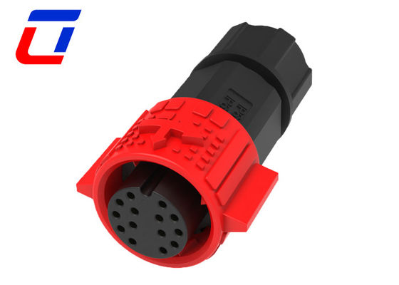 M19 Push Lock Circular 14 Pin Conector masculino femenino A prueba de agua