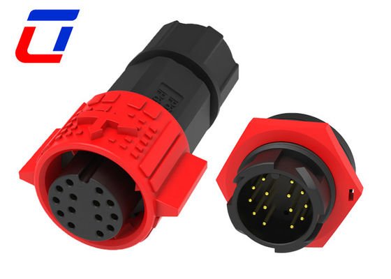 M19 Push Lock Circular 14 Pin Conector masculino femenino A prueba de agua