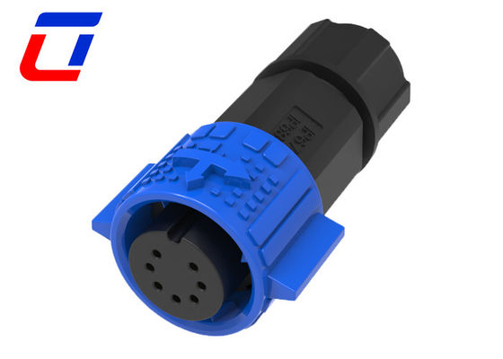 El conector de seguridad para el aire libre PA66 M19 IP67
