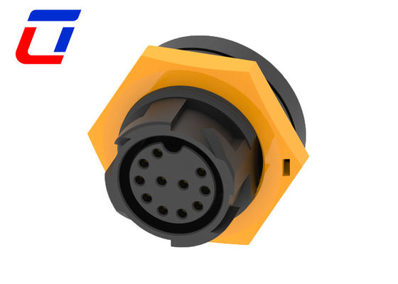 IP67 5A Conector exterior de 11 pines hombre y mujer bloqueo de empuje a prueba de agua 300VAC M19