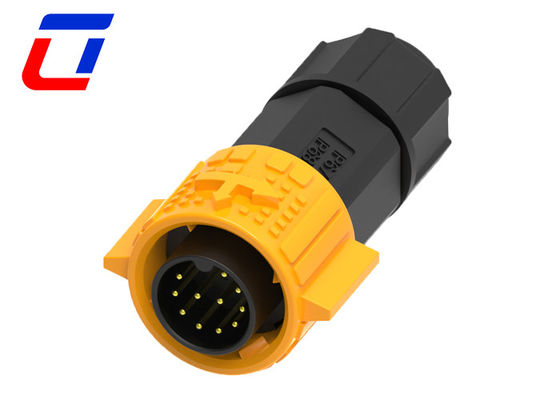 IP67 5A Conector exterior de 11 pines hombre y mujer bloqueo de empuje a prueba de agua 300VAC M19