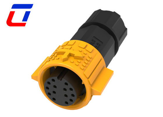 Conector resistente al agua exterior de 14 pines de bloqueo por empuje de 300V para equipos eléctricos