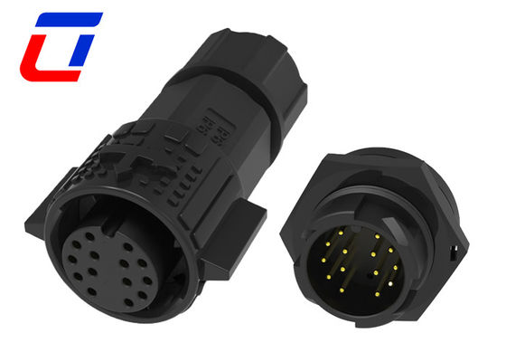 10 pin 12 pin 14 pin 16 pin conector de datos a prueba de agua, conector redondo de plástico 12V IP67