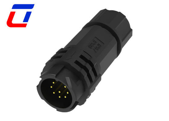 OEM ODM Conector de datos de 8 pines impermeable M19 Push Lock Conector de cable IP67