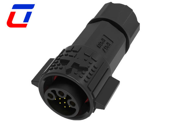 3 9 Pin IP67 Tipo de conector de múltiples pines Conexión de datos y energía a prueba de agua