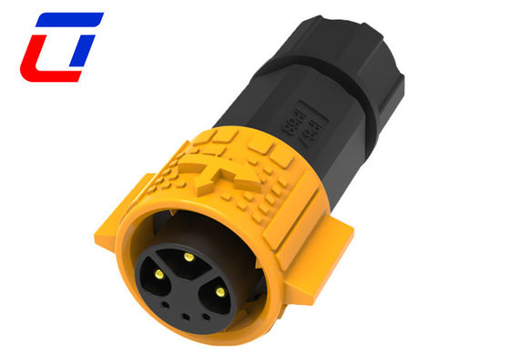 15A Hombre Mujer Conector de energía de 3 pines Conector de datos de 3 pines Impermeable M19