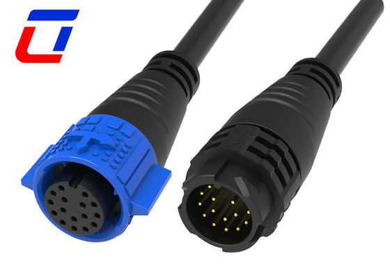 Conector de datos a prueba de agua circular de 18 pines M19 Push Pull Cable To Cable Connectors